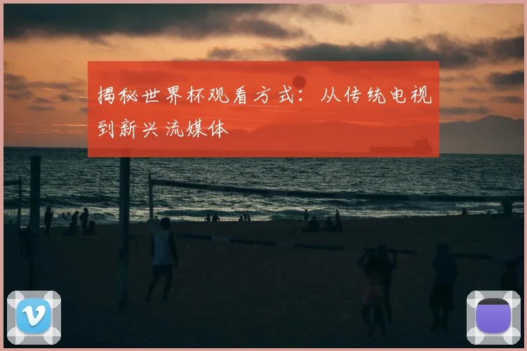 揭秘世界杯观看方式:从传统电视到新兴流媒体